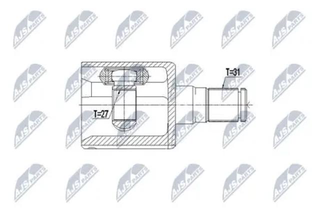 ШРУС внутрішній, передній, лівий NPWVV076 NTY