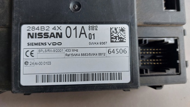 Блок управління комфорту 284B24X01A NISSAN