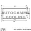 Радіатор кондиціонера  на Hyundai SANTA-FE off-road vehicle (SM) (01.00 - 09.06) 2.0 CRDI (04.01 - ) D4EA 9760626400