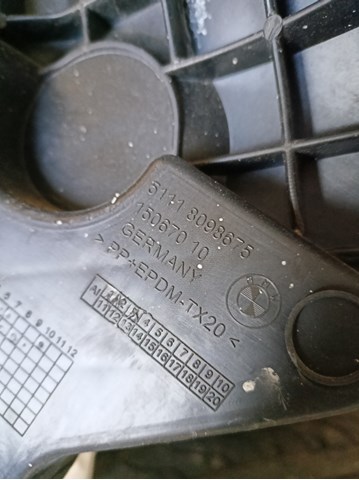 Кронштейн кріплення протитуманною фари, лівою 51118098675 BMW