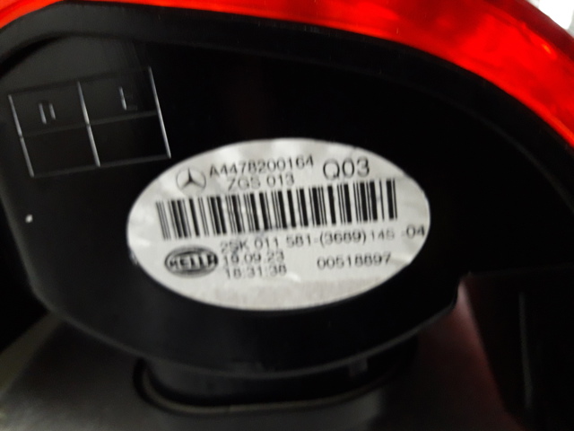 Ліхтар задній лівий A4478200064 MERCEDES