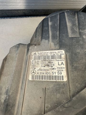 Основна фара в зборі ліва A2048205159 MERCEDES