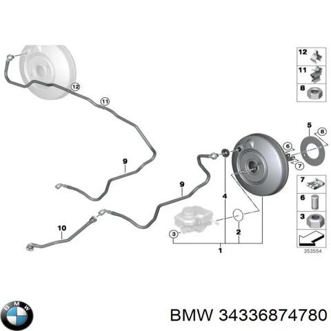 Вакуумника 34336874780 BMW