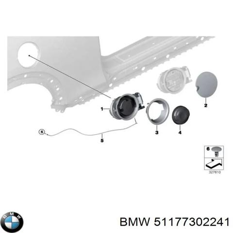 Заливна горловина бензобака 51177302241 BMW