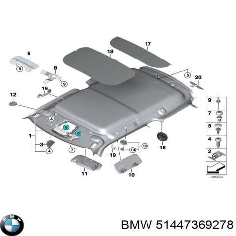 Ізоляція термошумова 51447369278 BMW
