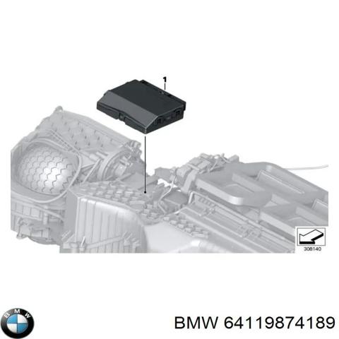 Блок управління клімат-контролем 64119874189 BMW