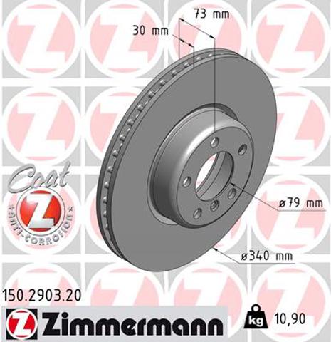 Ротор гальмівний 150290320 ZIMMERMANN