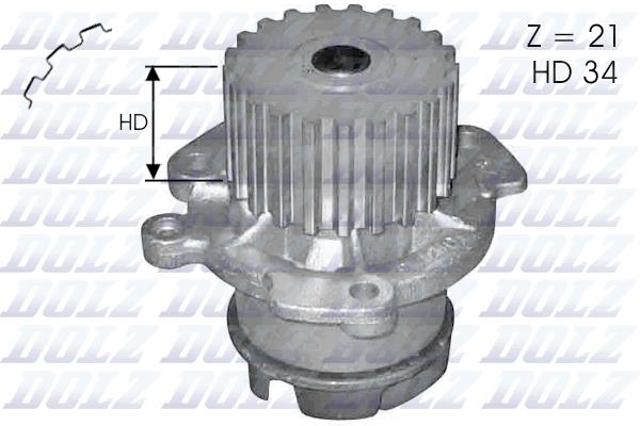 Помпа охолодження L124 DOLZ