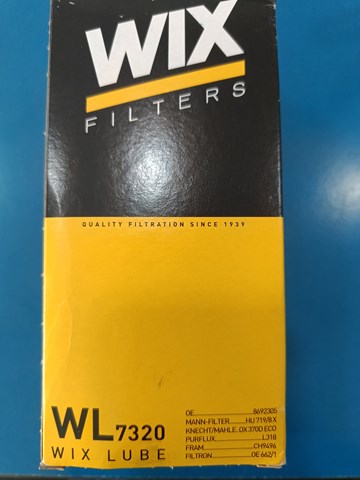 Фільтр масла WL7320 WIX