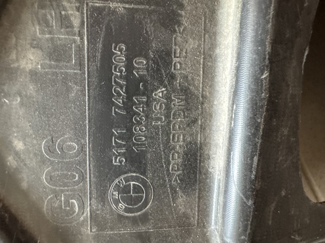 Підкрилок переднього крила, лівий передній 51717427505 BMW