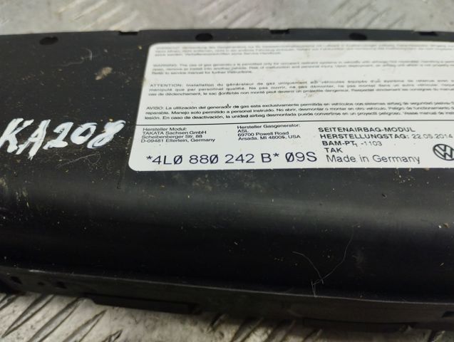 Подушка Айрбег спинки сидіння правого 4L0880242B VAG