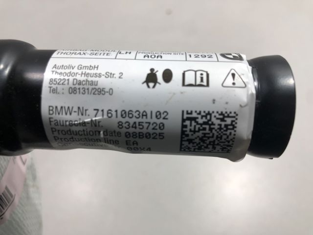Подушка Айрбег спинки сидіння лівого 52107161063 BMW