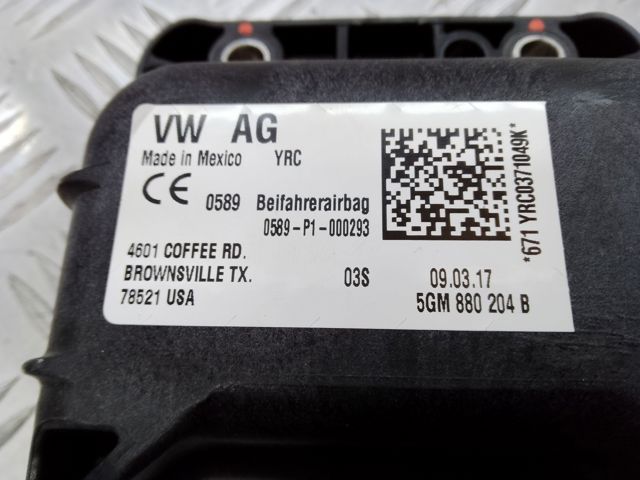 Подушка безпеки, пасажирська, AIRBAG 5GM880204B VAG