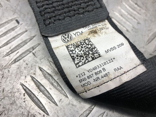 Пасок безпеки задній правий 5N0857806BRAA VAG