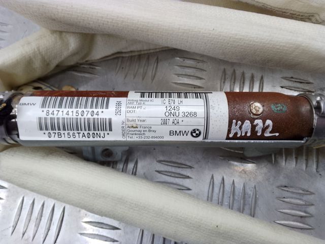 Подушка безпеки, бічна, ліва, AIRBAG 72127141507 BMW