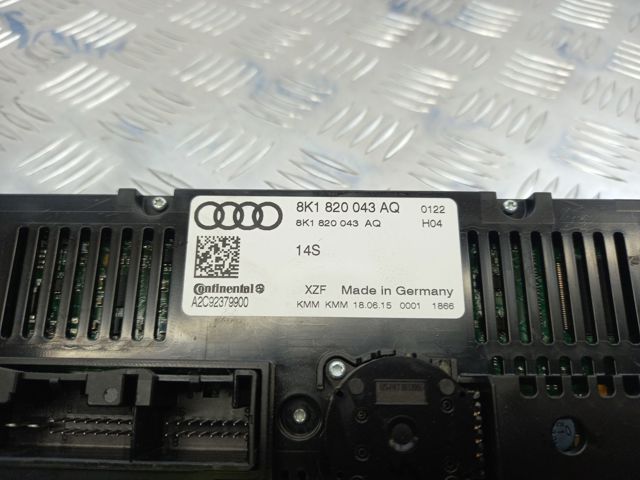 Блок управління режимів опалення / кондиціонування 8K1820043BBXZF VAG