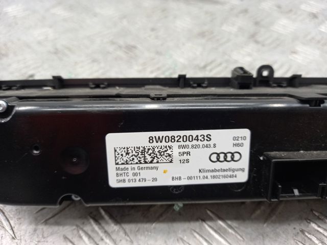 Блок управління пічкою 8W0820043S5PR VAG