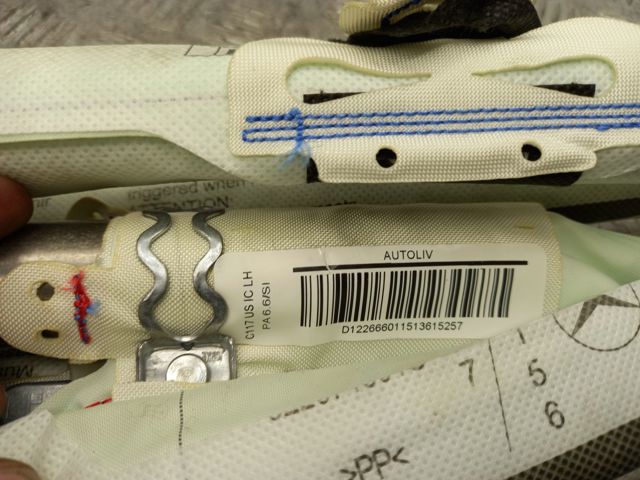 Подушка безпеки, шторка бічна, ліва, AIRBAG A1178600102 MERCEDES