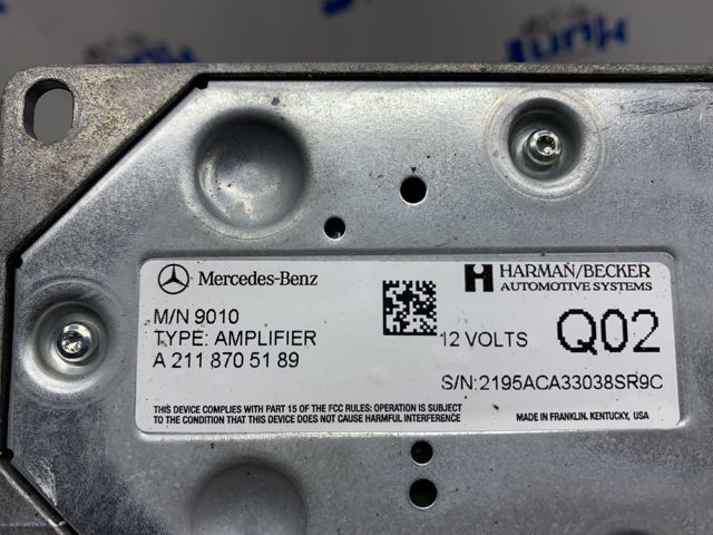 Підсилювач звуку аудіосистеми A2118705189 MERCEDES