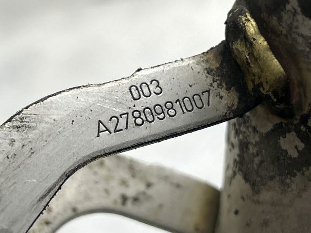 Шланг/патрубок інтеркуллера A2780981007 MERCEDES
