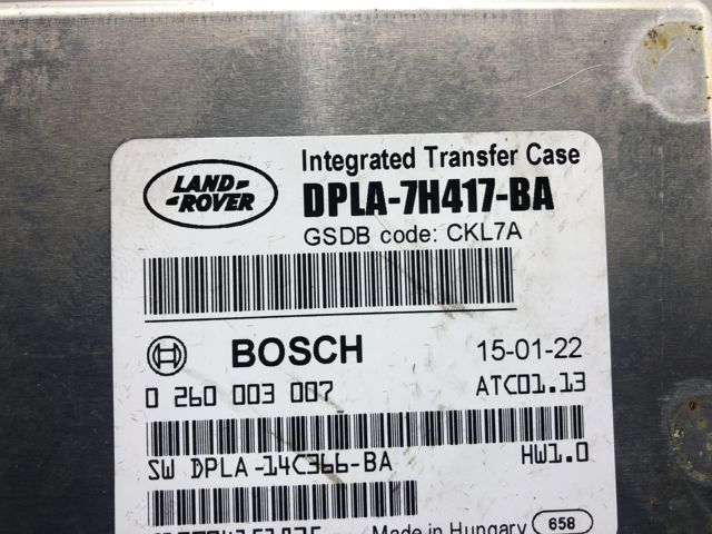 Модуль керування роздавальної коробкою DPLA7H417BA LAND ROVER