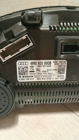 Щиток приладів додатковий 4M0920890B VAG