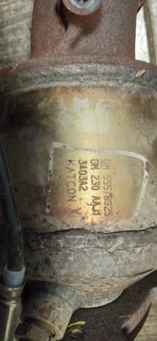 Перетворювач відпрацьованих газів 55578925 OPEL