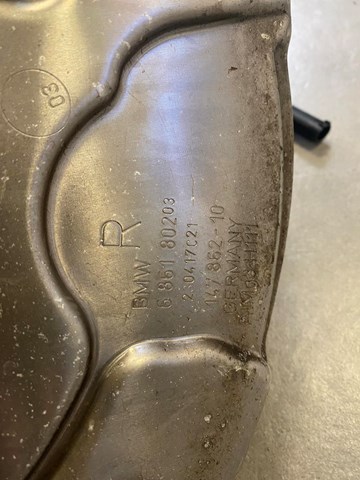 Захист гальмівного диска заднього, правий 34206861802 BMW
