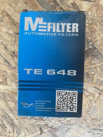 Фільтр відцентровий очищення масла TE648 MFILTER