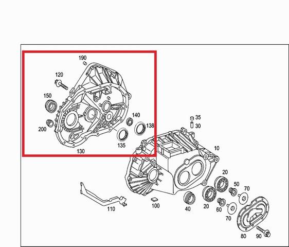 Корпус КПП 1683610401 MERCEDES
