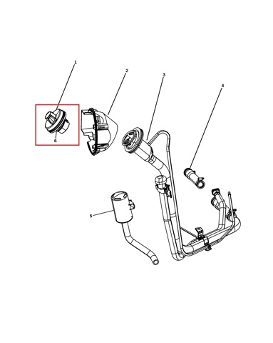 Кришка / пробка бензобака 68030940AA CHRYSLER