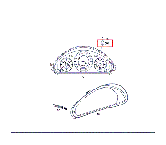 Щиток приладів A0005454430 MERCEDES