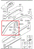 Молдинг опускного скла дверей передньої, правої GJ6A508V1A MAZDA