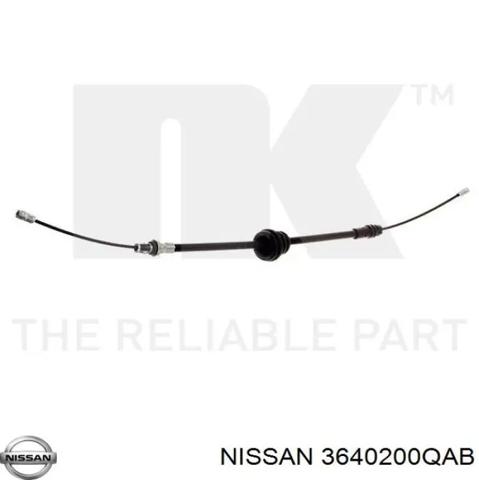 Трос ручного гальма передній 3640200QAB NISSAN