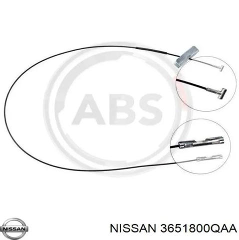 Трос стоянкового гальма проміжний 3651800QAA NISSAN