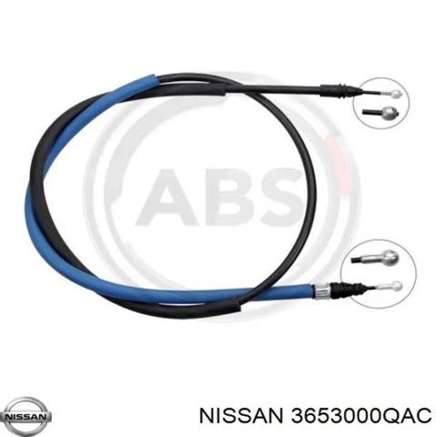 Трос ручного гальма задній, правий 3653000QAC NISSAN