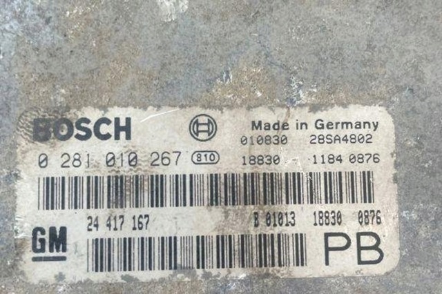 Комп'ютер двигуна 24417167 OPEL