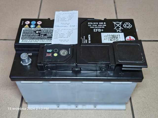 Акумулятор автомобільний 5TA915105B VAG