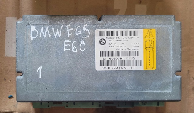 Модуль-процесор управління подушки безпеки 65776960381 BMW
