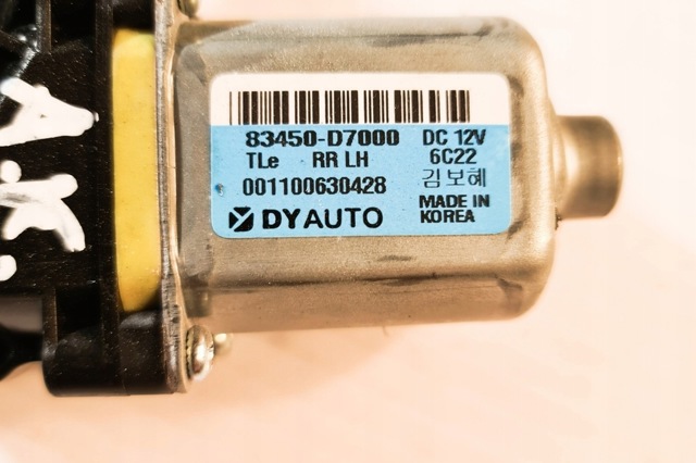 Моторчик склопідйомника двері задніх, лівих 83450D7000 HYUNDAI