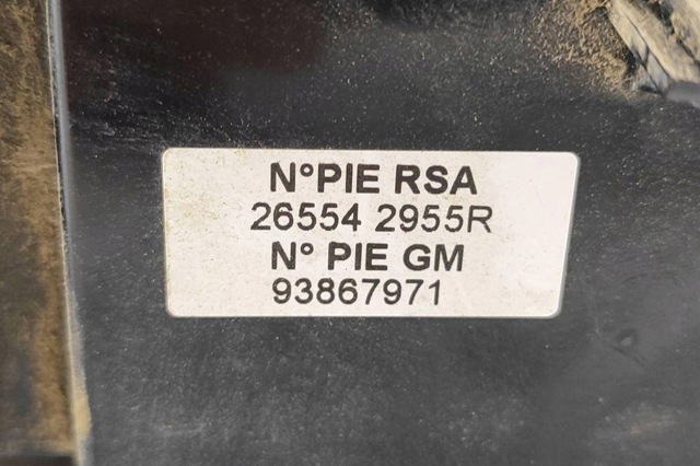 Ліхтар заднього ходу 93867971 RENAULT
