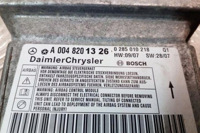 Модуль-процесор керування подушки безпеки A0048201326 MERCEDES