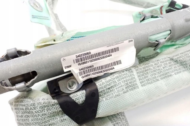 Подушка безпеки, шторка бічна, ліва, AIRBAG A1648601102 MERCEDES