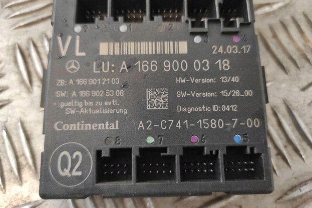 Блок комфорту передніх дверей A1669000318 MERCEDES