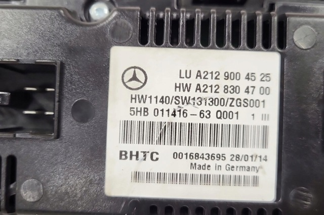 Регулятор вентилятора обігрівача A2129004525 MERCEDES