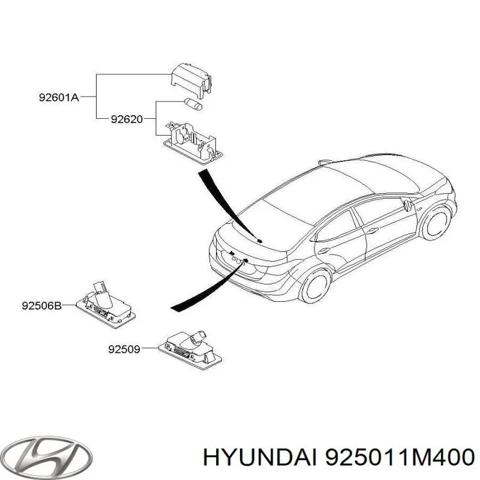 Ліхтар підсвічування заднього номерного знака 925011M400 HYUNDAI