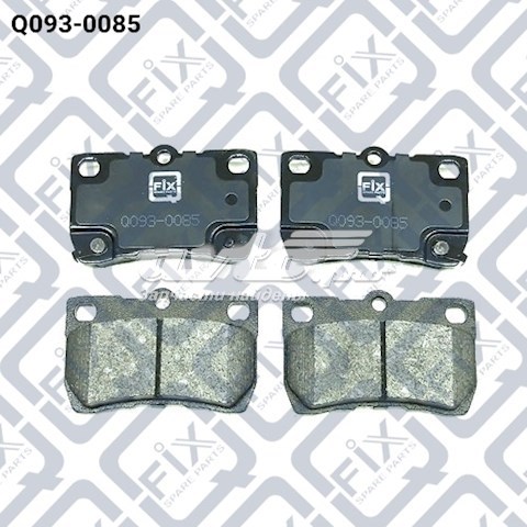 Комплект задніх колодок Q0930085 Q-FIX