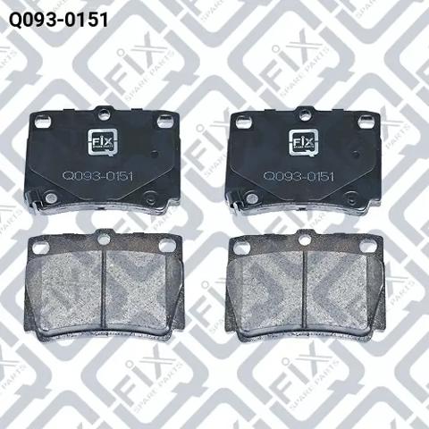 Задні колодки Q0930151 Q-FIX