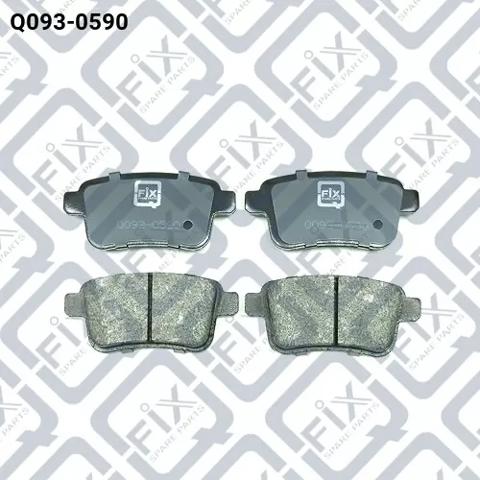 Комплект задніх колодок Q0930590 Q-FIX