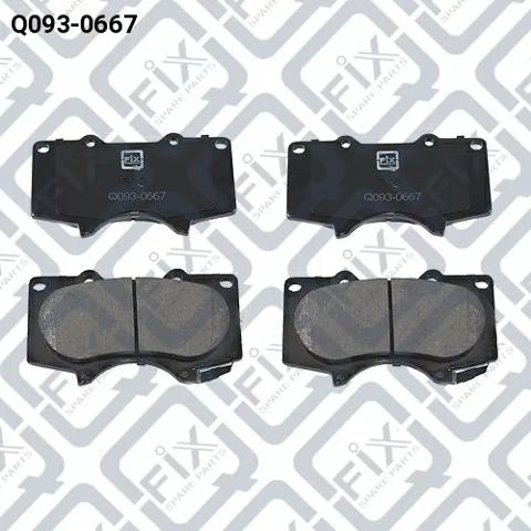 Задні гальмівні колодки Q0930667 Q-FIX